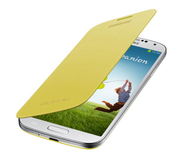 Etui Flipcover do Samsung Galaxy S4 żółte - 214612 - zdjęcie 2